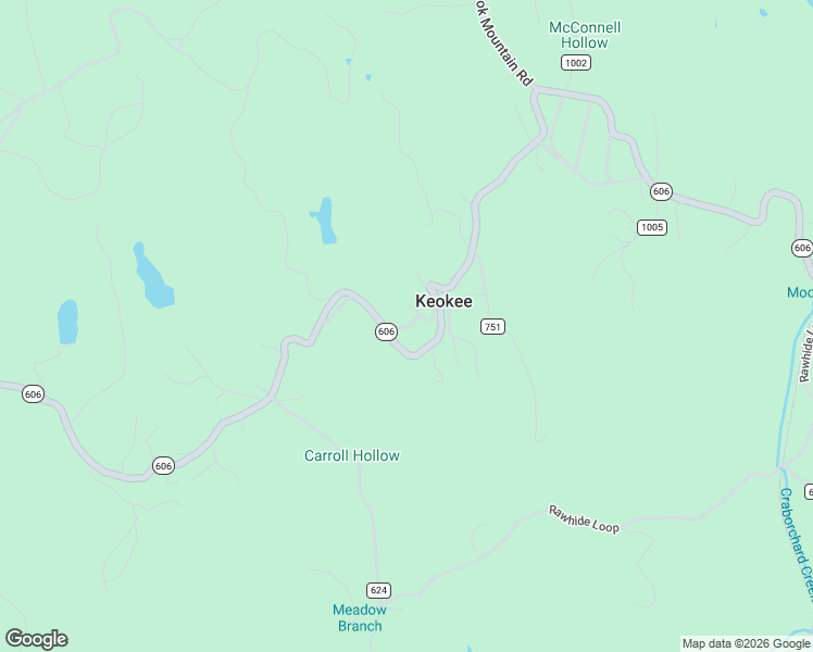 map of restaurants, bars, coffee shops, grocery stores, and more near Emmit Barker Drive in Keokee