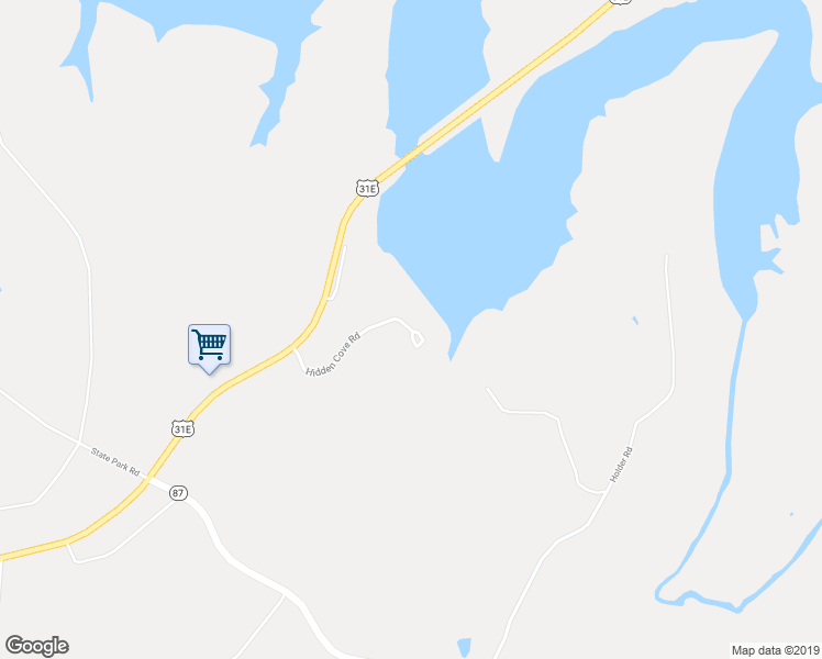 map of restaurants, bars, coffee shops, grocery stores, and more near 299 Hidden Cove Road in Lucas