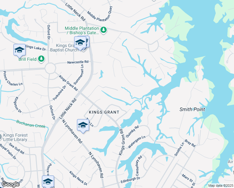 map of restaurants, bars, coffee shops, grocery stores, and more near 3284 Doncaster Road in Virginia Beach
