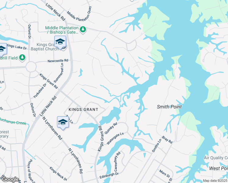 map of restaurants, bars, coffee shops, grocery stores, and more near 791 Bishopsgate Lane in Virginia Beach