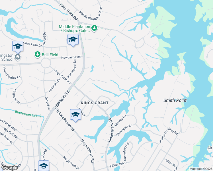 map of restaurants, bars, coffee shops, grocery stores, and more near 3216 Queensbury Drive in Virginia Beach