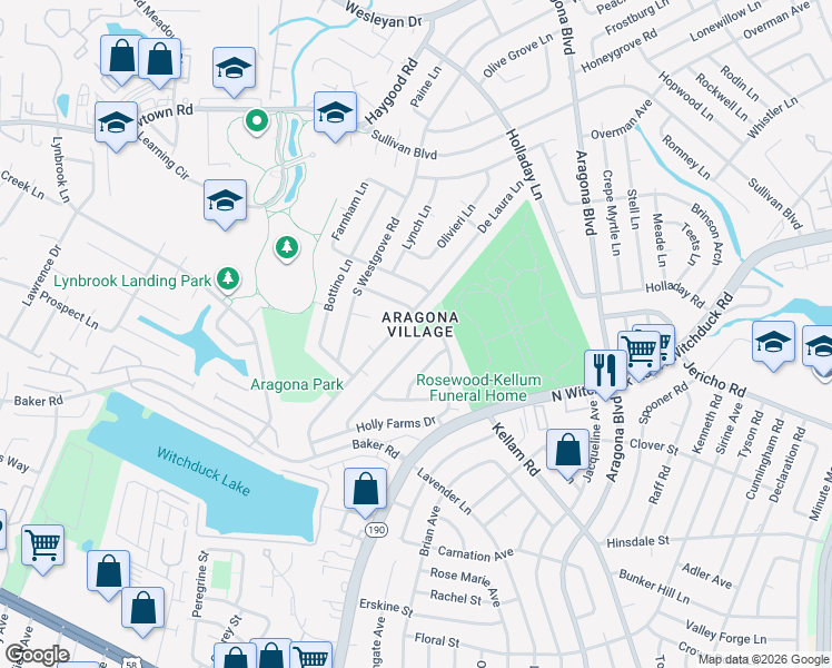 map of restaurants, bars, coffee shops, grocery stores, and more near 528 Berrypick Lane in Virginia Beach