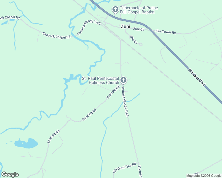 map of restaurants, bars, coffee shops, grocery stores, and more near 20456 Sand Pit Road in Zuni