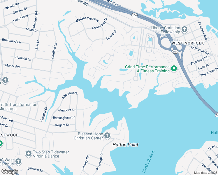 map of restaurants, bars, coffee shops, grocery stores, and more near 29 River Pointe Drive South in Portsmouth