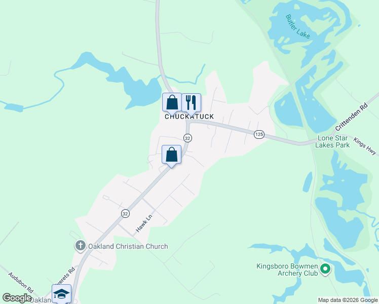 map of restaurants, bars, coffee shops, grocery stores, and more near 5940 Godwin Boulevard in Suffolk