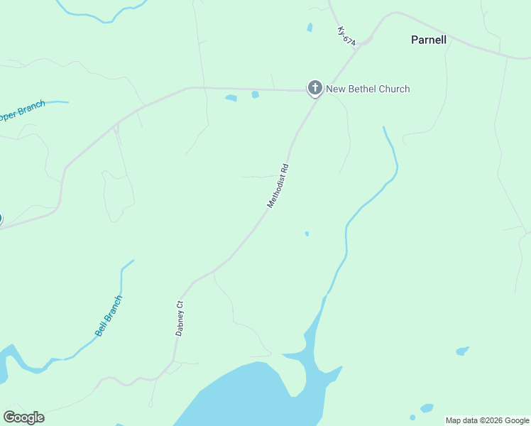 map of restaurants, bars, coffee shops, grocery stores, and more near Methodist Road in Wayne County