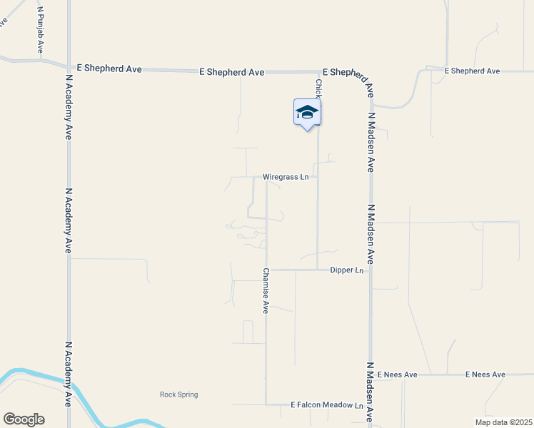 map of restaurants, bars, coffee shops, grocery stores, and more near 8508 Chamise Avenue in Clovis