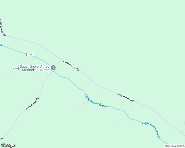 map of restaurants, bars, coffee shops, grocery stores, and more near 2960-3024 Little Renox Creek Road in Burkesville