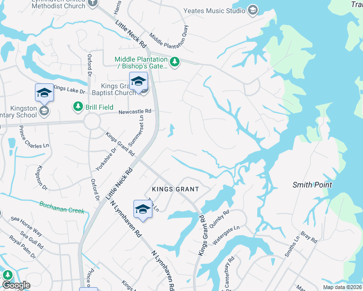 map of restaurants, bars, coffee shops, grocery stores, and more near 3289 Doncaster Road in Virginia Beach