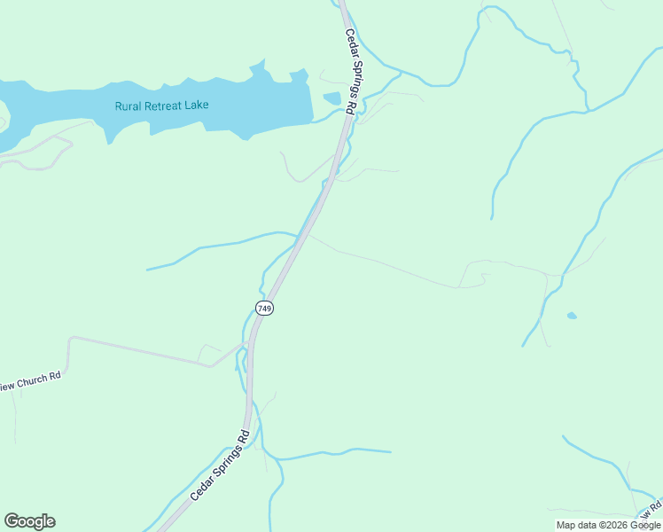map of restaurants, bars, coffee shops, grocery stores, and more near Cline Road in Rural Retreat
