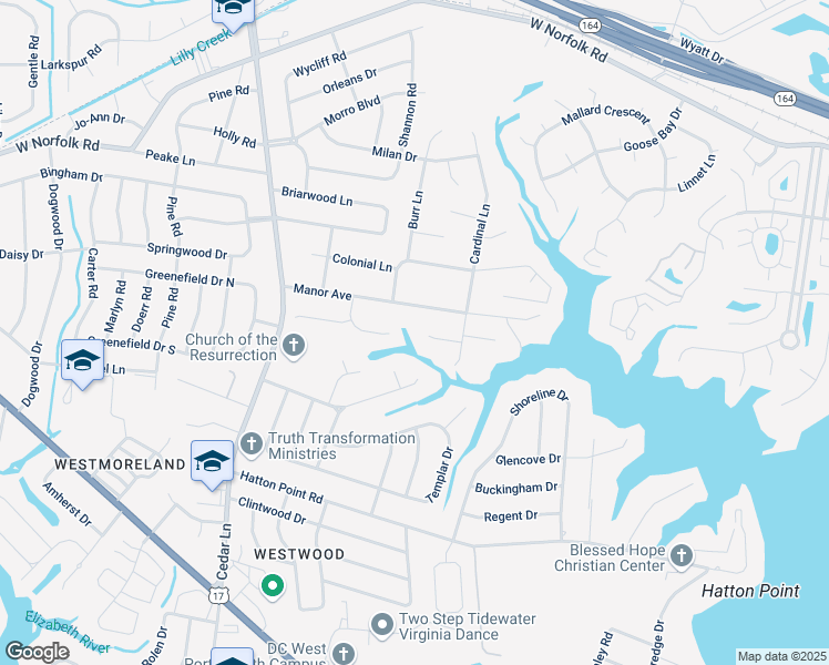 map of restaurants, bars, coffee shops, grocery stores, and more near 5 River Cove in Portsmouth