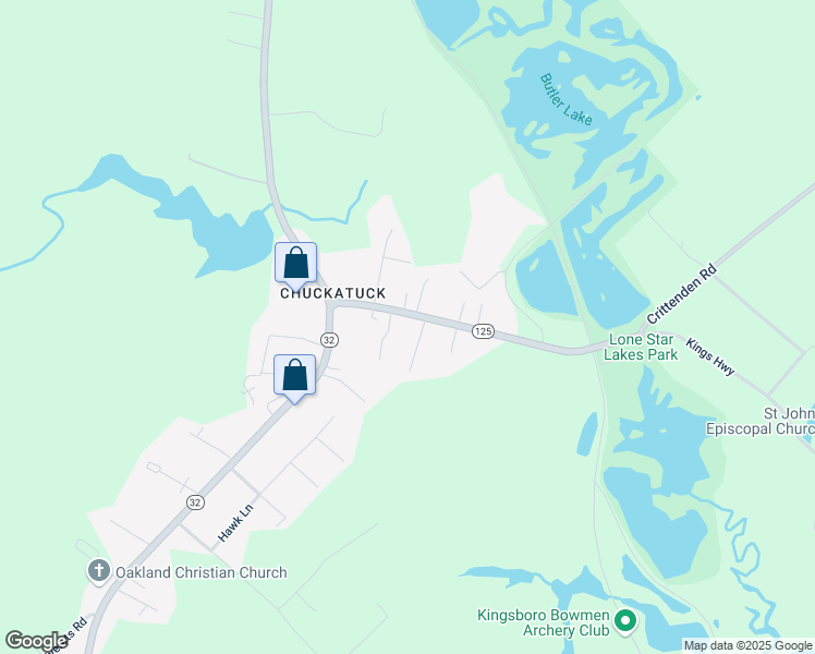 map of restaurants, bars, coffee shops, grocery stores, and more near 161 Kings Highway in Suffolk