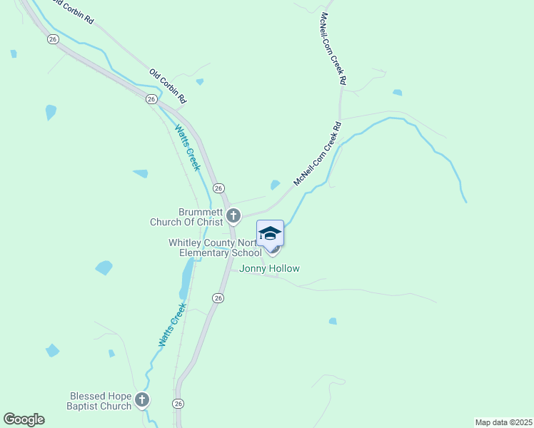 map of restaurants, bars, coffee shops, grocery stores, and more near 615 McNeil-Corn Creek Road in Rockholds