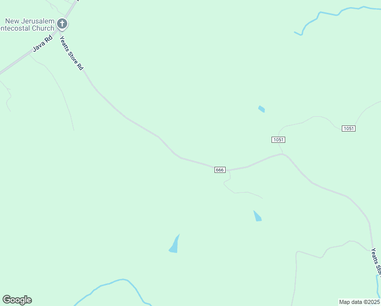 map of restaurants, bars, coffee shops, grocery stores, and more near 1029 Yeatts Store Road in Java