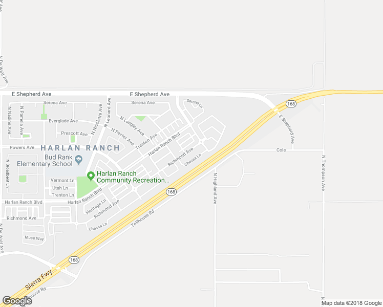 map of restaurants, bars, coffee shops, grocery stores, and more near 4142 Richmond Avenue in Clovis