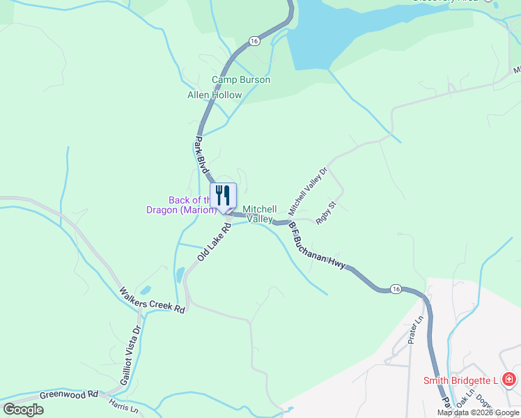 map of restaurants, bars, coffee shops, grocery stores, and more near 1859 Park Boulevard in Marion