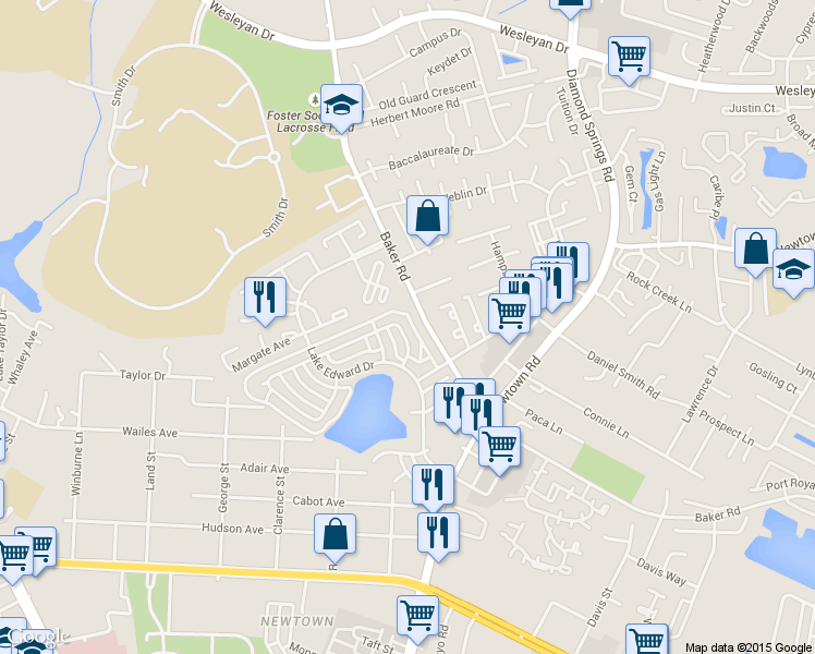 map of restaurants, bars, coffee shops, grocery stores, and more near 5742 E Hastings Arch in Virginia Beach