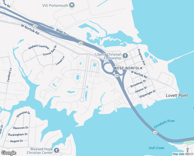 map of restaurants, bars, coffee shops, grocery stores, and more near 118 Keeper Street in Portsmouth