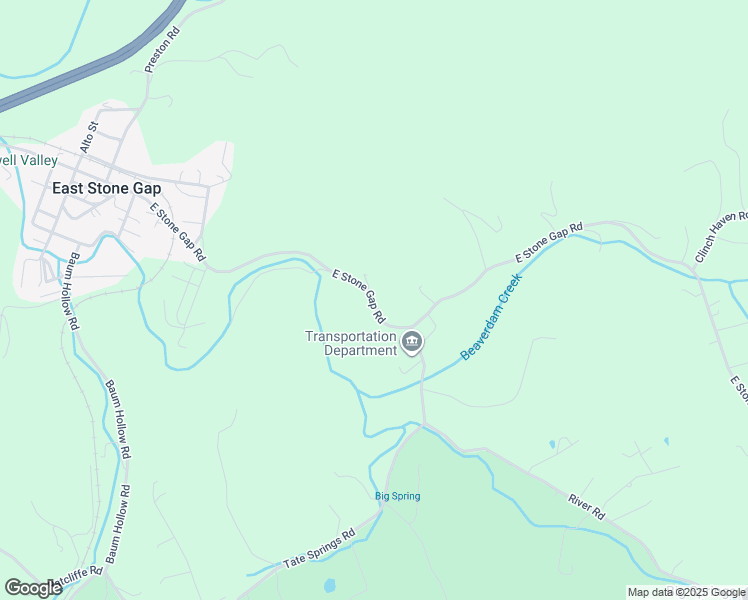 map of restaurants, bars, coffee shops, grocery stores, and more near in East Stone Gap
