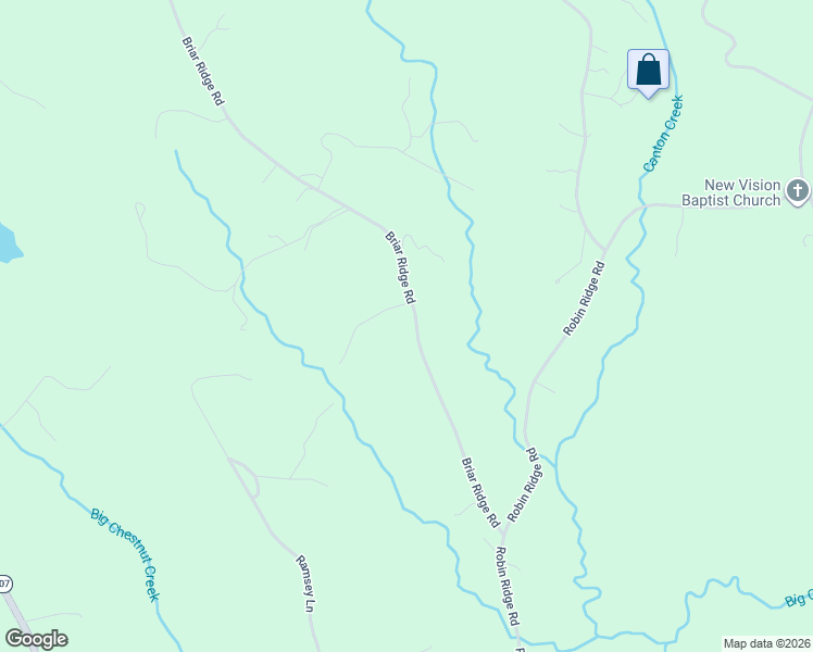 map of restaurants, bars, coffee shops, grocery stores, and more near 485 Briar Ridge Road in Henry