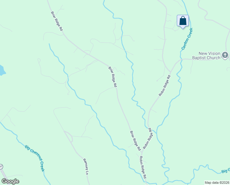 map of restaurants, bars, coffee shops, grocery stores, and more near 485 Briar Ridge Road in Henry