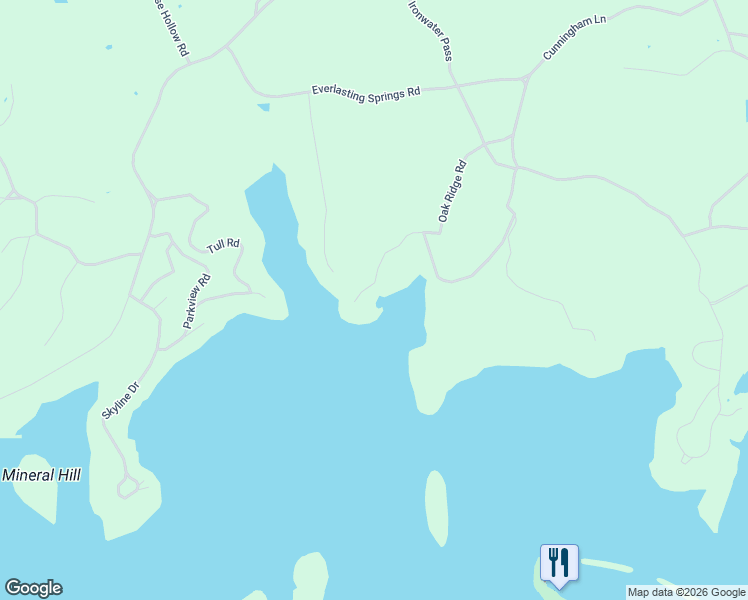 map of restaurants, bars, coffee shops, grocery stores, and more near 466 Oak Ridge Road in Cadiz