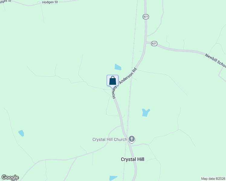 map of restaurants, bars, coffee shops, grocery stores, and more near 7010 Howard P Anderson Rd in Crystal Hill