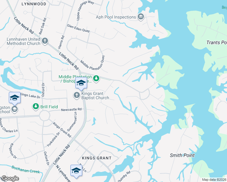 map of restaurants, bars, coffee shops, grocery stores, and more near 884 Bishopsgate Lane in Virginia Beach