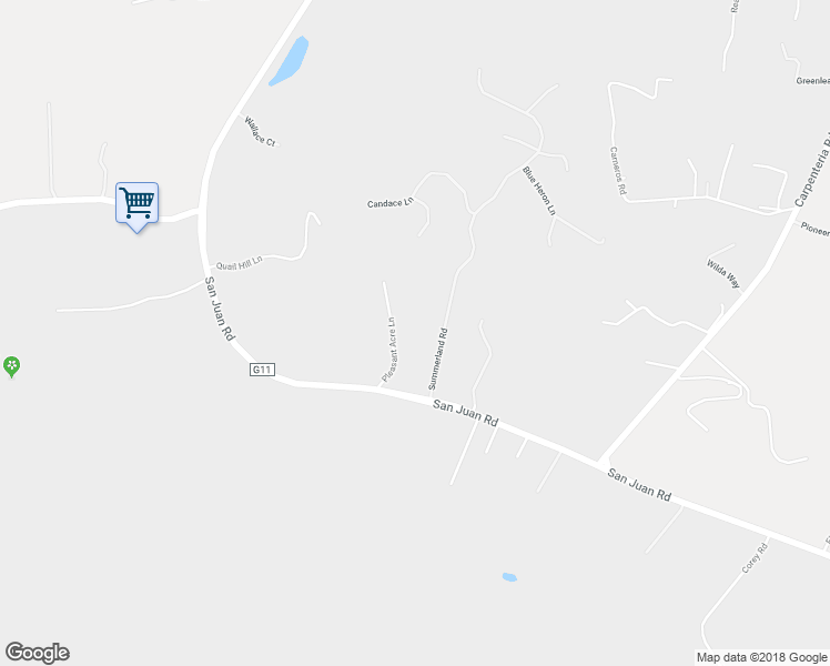 map of restaurants, bars, coffee shops, grocery stores, and more near 3555 Pleasant Acre Lane in Aromas