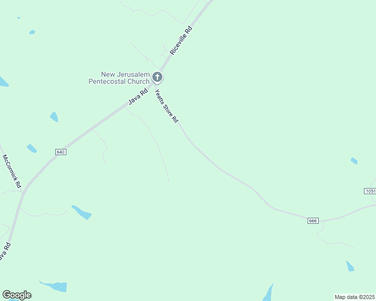 map of restaurants, bars, coffee shops, grocery stores, and more near 488 Yeatts Store Road in Java