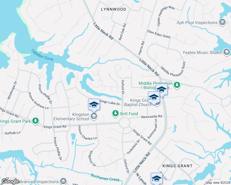 map of restaurants, bars, coffee shops, grocery stores, and more near 900 Sir Wilfred Circle in Virginia Beach