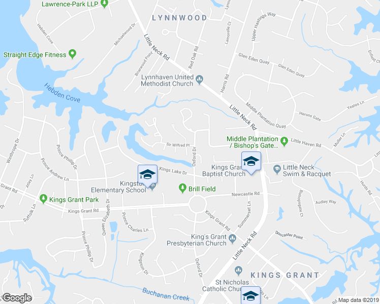 map of restaurants, bars, coffee shops, grocery stores, and more near 932 Sir Wilfred Circle in Virginia Beach
