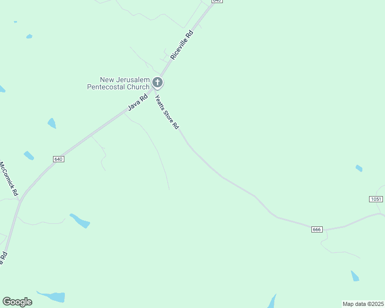 map of restaurants, bars, coffee shops, grocery stores, and more near 488 Yeatts Store Road in Java