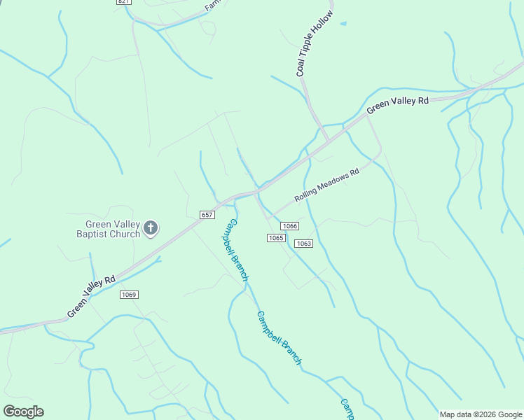 map of restaurants, bars, coffee shops, grocery stores, and more near County Road 1065 in Lebanon