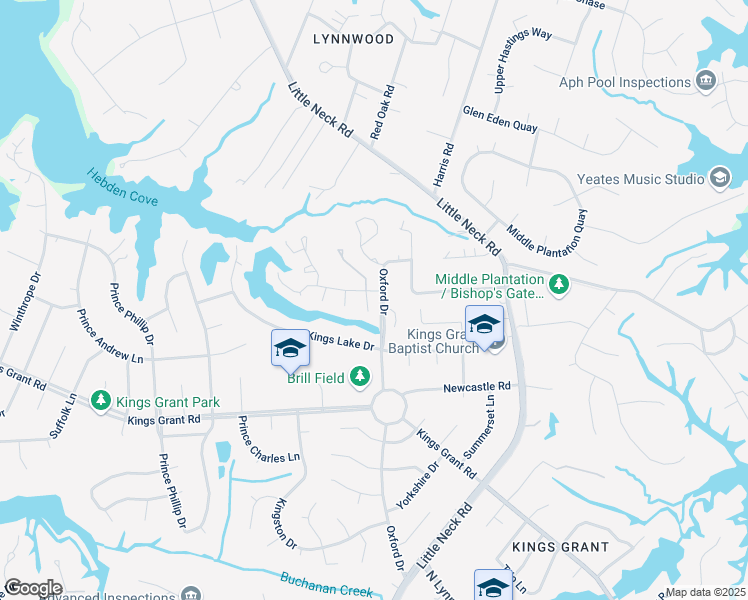 map of restaurants, bars, coffee shops, grocery stores, and more near in Virginia Beach