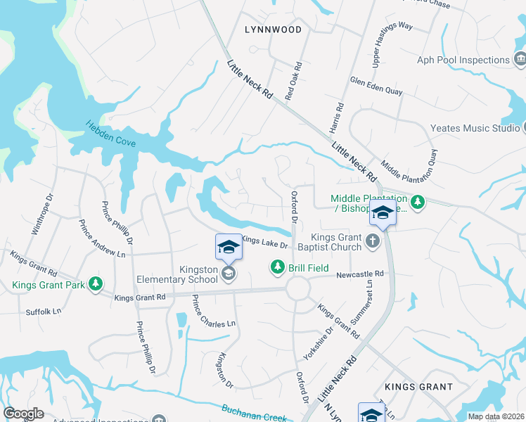 map of restaurants, bars, coffee shops, grocery stores, and more near 936 Poquoson Circle in Virginia Beach