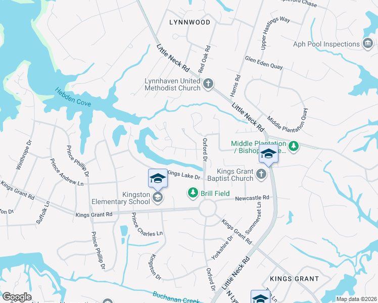 map of restaurants, bars, coffee shops, grocery stores, and more near in Virginia Beach