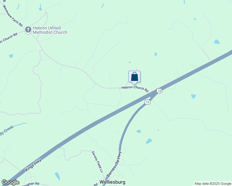 map of restaurants, bars, coffee shops, grocery stores, and more near 35 Hebron Church Road in Saxe