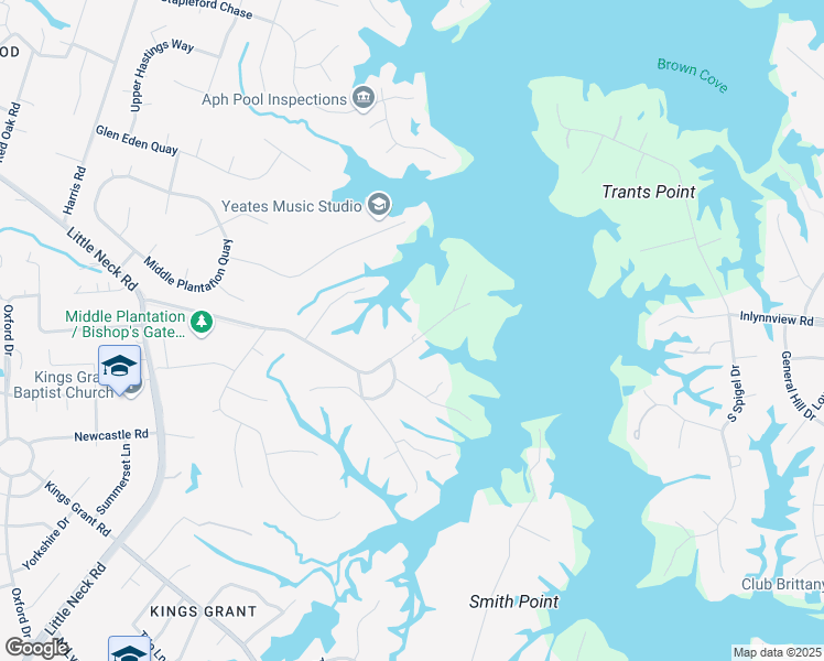 map of restaurants, bars, coffee shops, grocery stores, and more near 3064 Little Haven Road in Virginia Beach