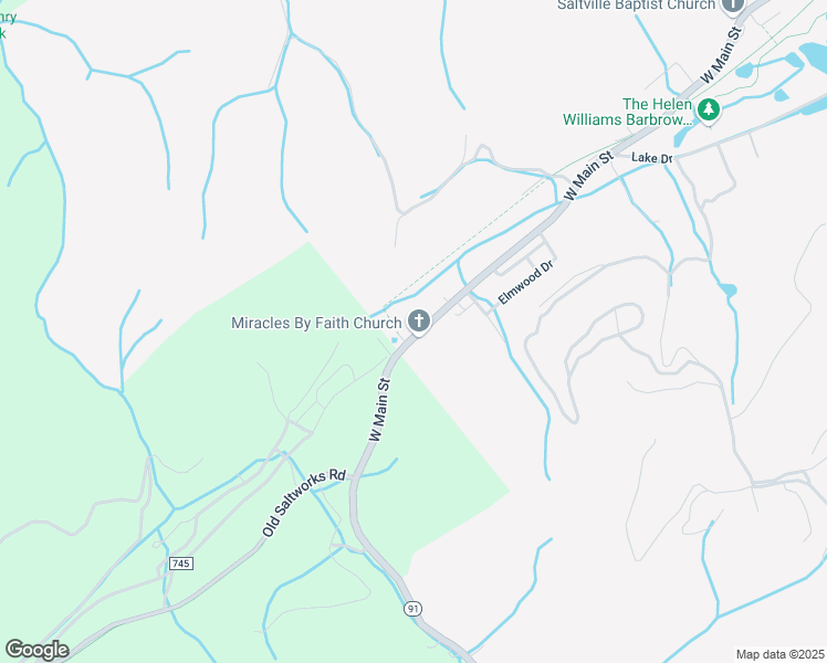 map of restaurants, bars, coffee shops, grocery stores, and more near 1131 West Main Street in Saltville