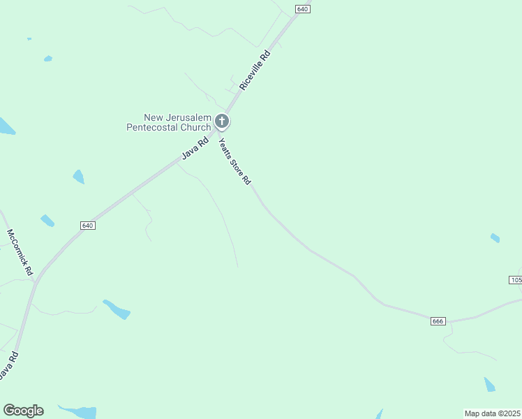 map of restaurants, bars, coffee shops, grocery stores, and more near 456 Yeatts Store Road in Java