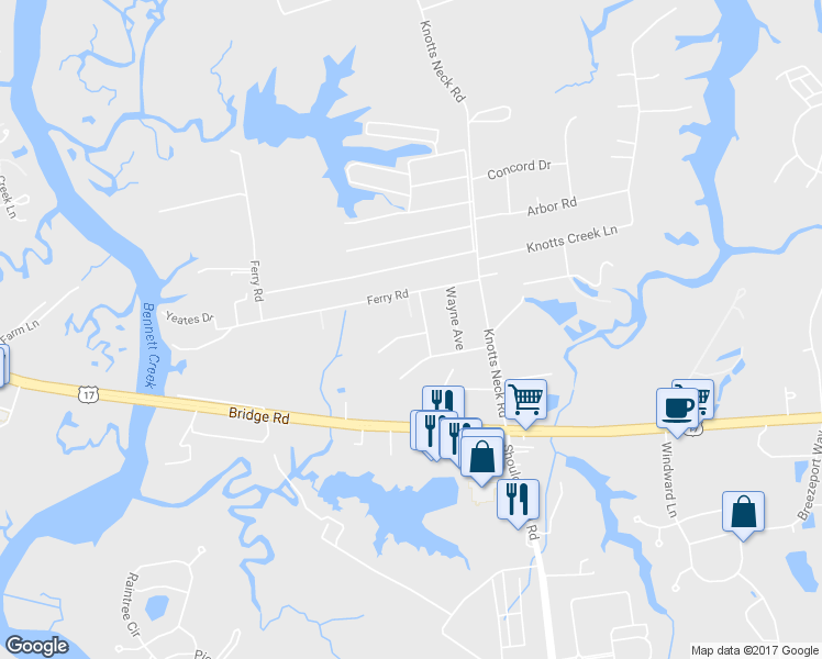 map of restaurants, bars, coffee shops, grocery stores, and more near 3624 Winborne Drive in Suffolk