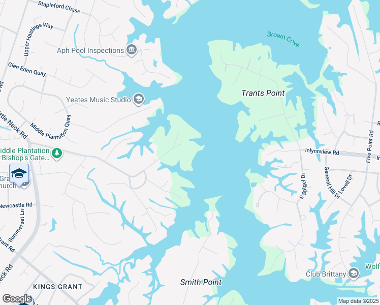 map of restaurants, bars, coffee shops, grocery stores, and more near 3037 Little Haven Road in Virginia Beach