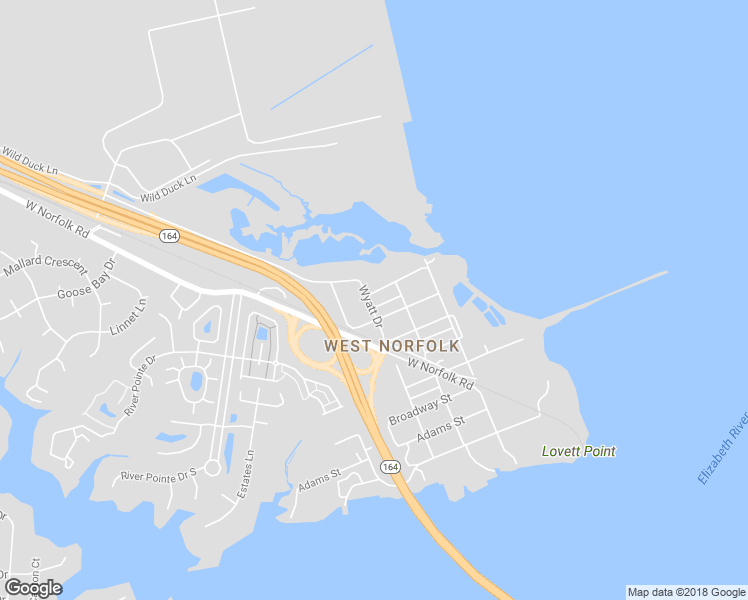 map of restaurants, bars, coffee shops, grocery stores, and more near 3809 Wyatt Drive in Portsmouth