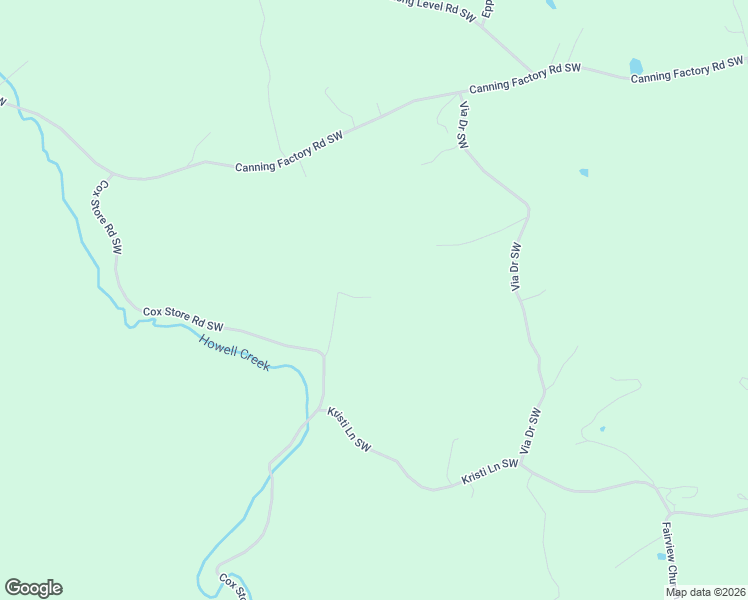 map of restaurants, bars, coffee shops, grocery stores, and more near 543 Cox Store Road Southwest in Floyd