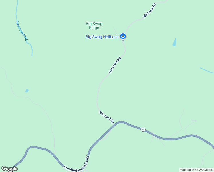 map of restaurants, bars, coffee shops, grocery stores, and more near Mill Creek Road in Parkers Lake