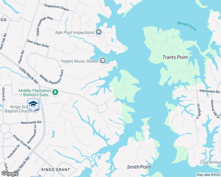 map of restaurants, bars, coffee shops, grocery stores, and more near 3064 Little Haven Road in Virginia Beach
