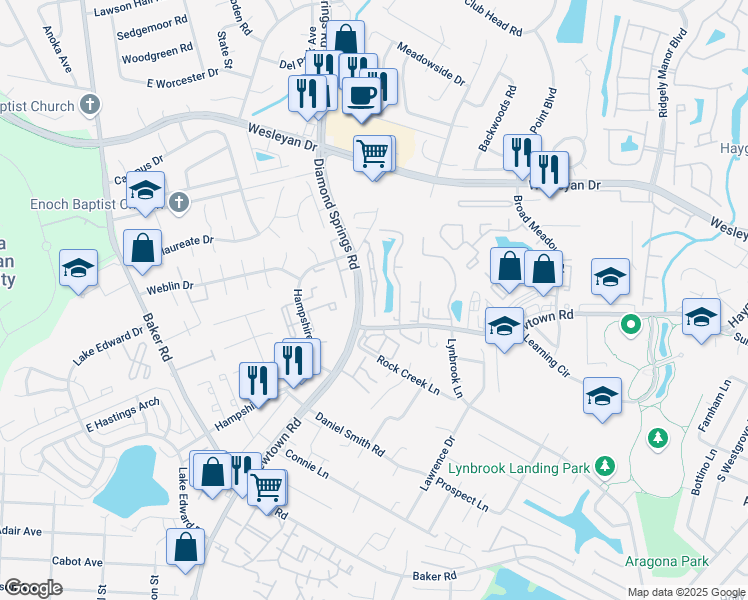 map of restaurants, bars, coffee shops, grocery stores, and more near 828 Gem Court in Virginia Beach