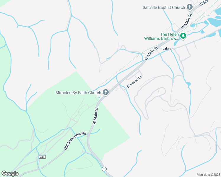 map of restaurants, bars, coffee shops, grocery stores, and more near 1131 W Main St in Saltville