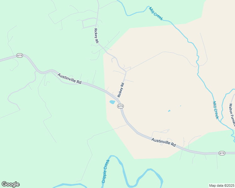 map of restaurants, bars, coffee shops, grocery stores, and more near 2011 Rickey Road in Max Meadows